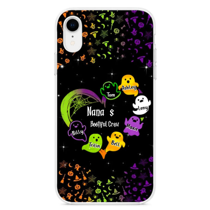 Custom Personalized Nana's Bootiful Crew iPhone/Samsung Case - Halloween gift for Grandma - Up to 7 Grandkids