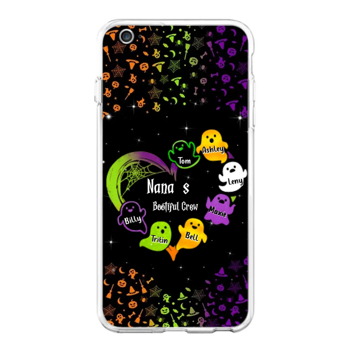 Custom Personalized Nana's Bootiful Crew iPhone/Samsung Case - Halloween gift for Grandma - Up to 7 Grandkids