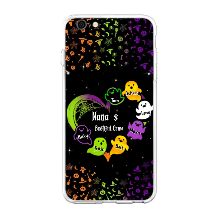 Custom Personalized Nana's Bootiful Crew iPhone/Samsung Case - Halloween gift for Grandma - Up to 7 Grandkids