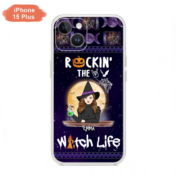 Custom Personalized Witch Phone Case - Halloween Gift Idea - Rockin' The Witch Life - Case For iPhone/Samsung