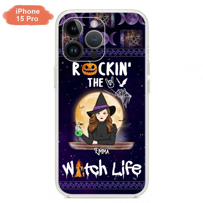 Custom Personalized Witch Phone Case - Halloween Gift Idea - Rockin' The Witch Life - Case For iPhone/Samsung