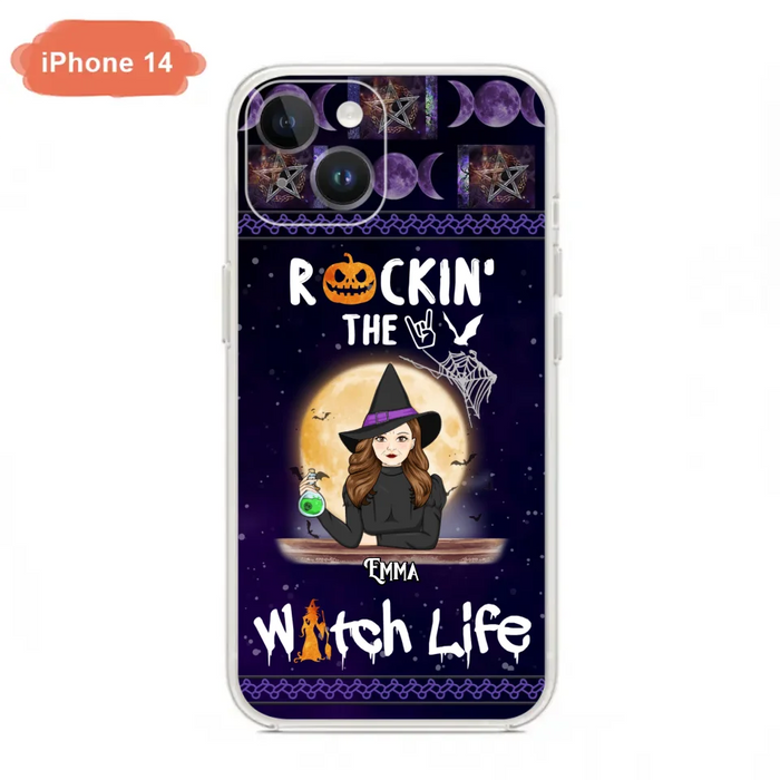 Custom Personalized Witch Phone Case - Halloween Gift Idea - Rockin' The Witch Life - Case For iPhone/Samsung