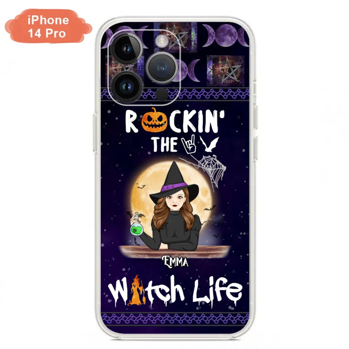 Custom Personalized Witch Phone Case - Halloween Gift Idea - Rockin' The Witch Life - Case For iPhone/Samsung