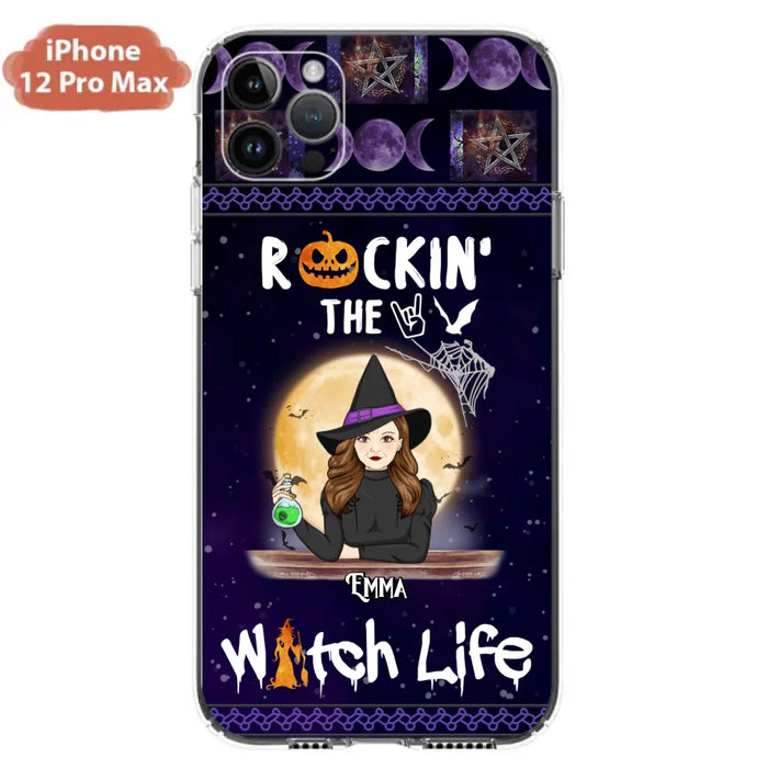 Custom Personalized Witch Phone Case - Halloween Gift Idea - Rockin' The Witch Life - Case For iPhone/Samsung