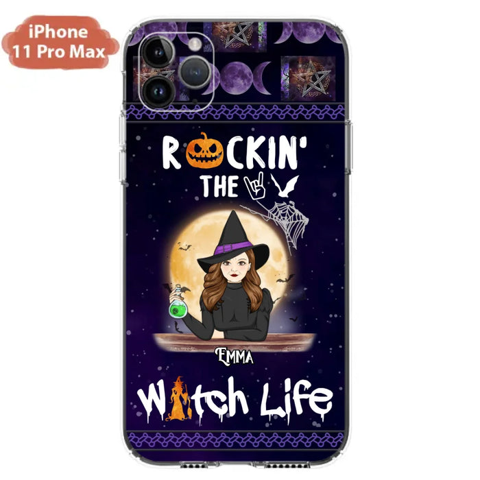 Custom Personalized Witch Phone Case - Halloween Gift Idea - Rockin' The Witch Life - Case For iPhone/Samsung