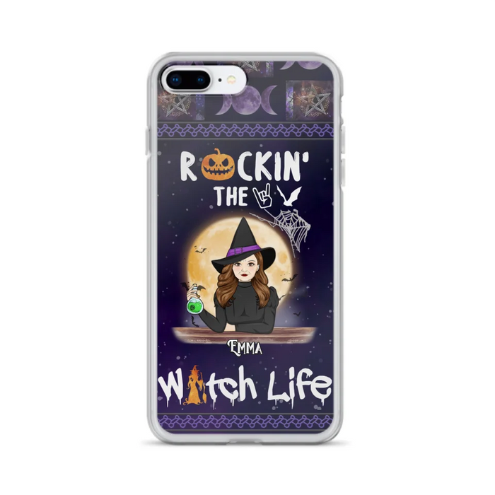 Custom Personalized Witch Phone Case - Halloween Gift Idea - Rockin' The Witch Life - Case For iPhone/Samsung