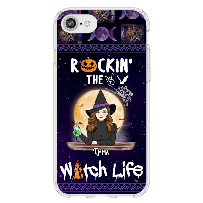 Custom Personalized Witch Phone Case - Halloween Gift Idea - Rockin' The Witch Life - Case For iPhone/Samsung