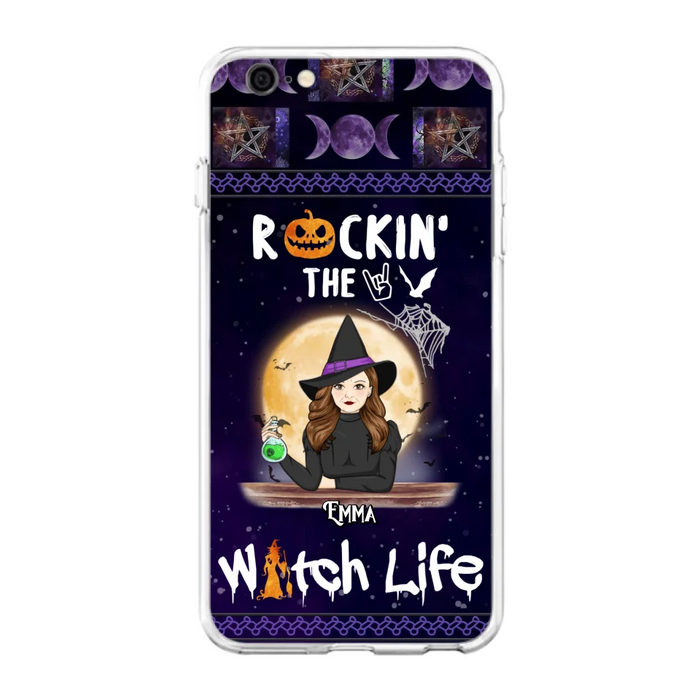 Custom Personalized Witch Phone Case - Halloween Gift Idea - Rockin' The Witch Life - Case For iPhone/Samsung