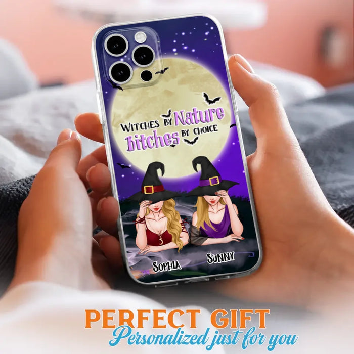 Custom Personalized Witches Phone Case for iPhone and Samsung - Gift Idea For Halloween/ Bestie - Witches By Nature Bitches By Choice