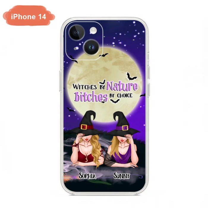 Custom Personalized Witches Phone Case for iPhone and Samsung - Gift Idea For Halloween/ Bestie - Witches By Nature Bitches By Choice