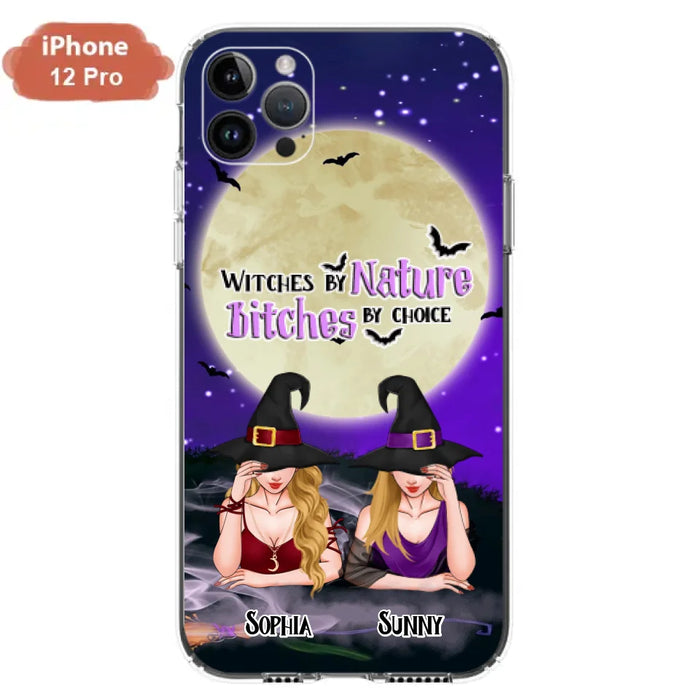 Custom Personalized Witches Phone Case for iPhone and Samsung - Gift Idea For Halloween/ Bestie - Witches By Nature Bitches By Choice