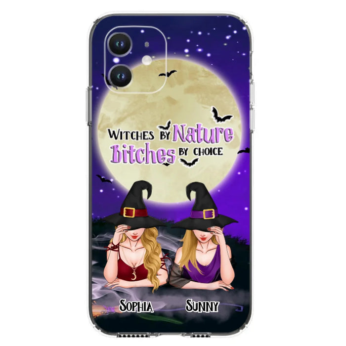 Custom Personalized Witches Phone Case for iPhone and Samsung - Gift Idea For Halloween/ Bestie - Witches By Nature Bitches By Choice