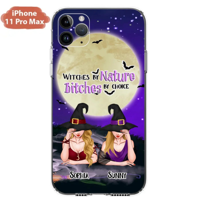 Custom Personalized Witches Phone Case for iPhone and Samsung - Gift Idea For Halloween/ Bestie - Witches By Nature Bitches By Choice