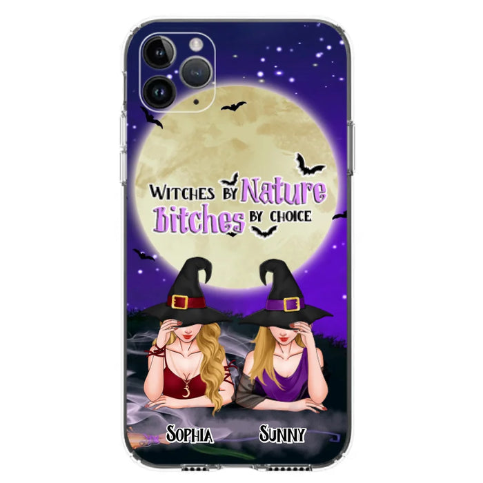 Custom Personalized Witches Phone Case for iPhone and Samsung - Gift Idea For Halloween/ Bestie - Witches By Nature Bitches By Choice