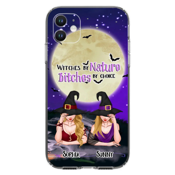 Custom Personalized Witches Phone Case for iPhone and Samsung - Gift Idea For Halloween/ Bestie - Witches By Nature Bitches By Choice