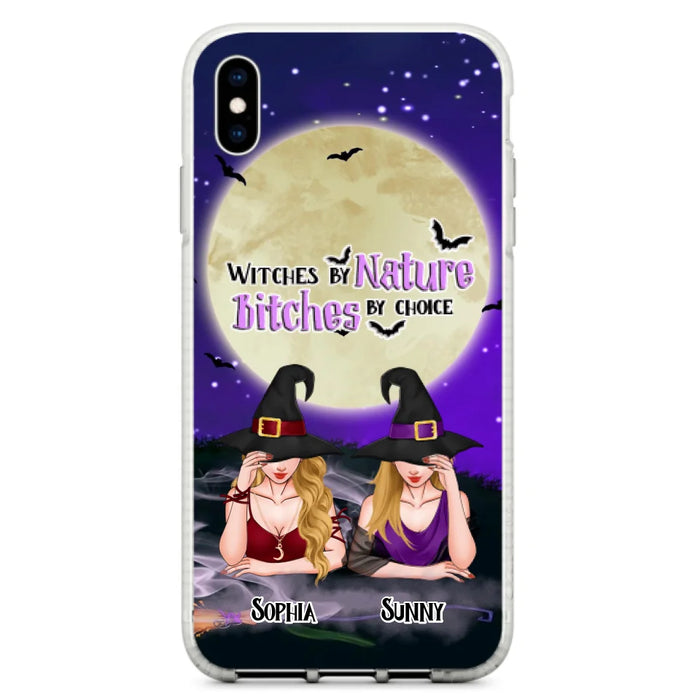 Custom Personalized Witches Phone Case for iPhone and Samsung - Gift Idea For Halloween/ Bestie - Witches By Nature Bitches By Choice