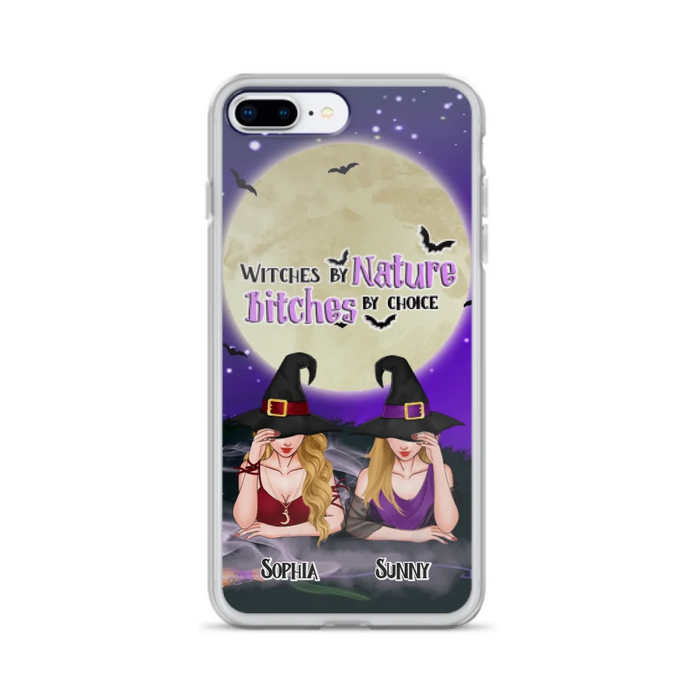 Custom Personalized Witches Phone Case for iPhone and Samsung - Gift Idea For Halloween/ Bestie - Witches By Nature Bitches By Choice