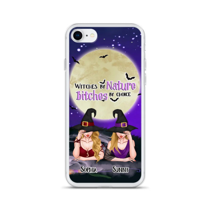 Custom Personalized Witches Phone Case for iPhone and Samsung - Gift Idea For Halloween/ Bestie - Witches By Nature Bitches By Choice