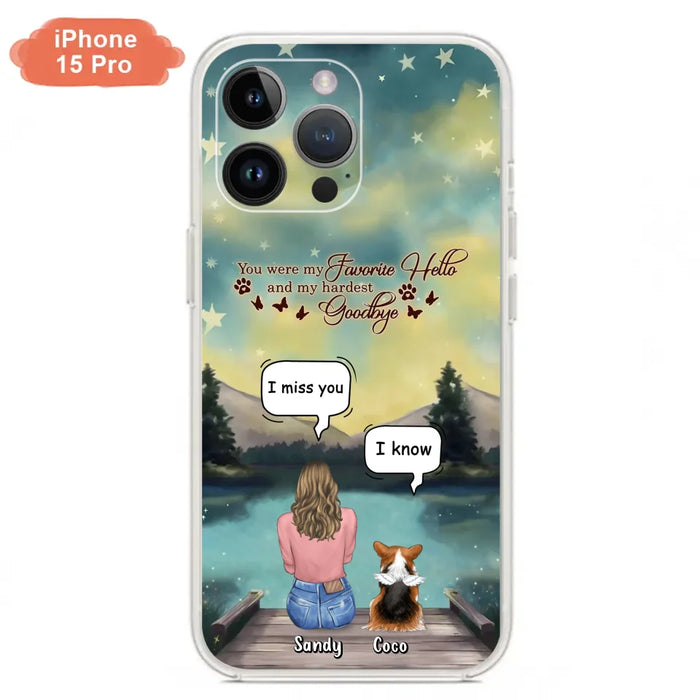 Custom Personalized Memorial Pet Phone Case - Memorial Gift Idea For Pet Lover - Up to 4 Pets - Gift Idea For Dog/Cat Lover - Your Wings Were Ready But Our Hearts Were Not - Case For iPhone And Samsung