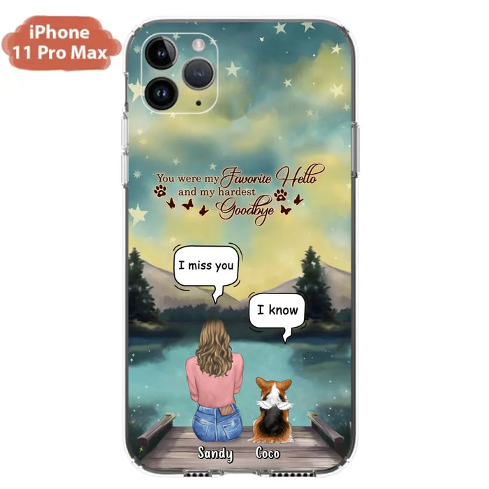 Custom Personalized Memorial Pet Phone Case - Memorial Gift Idea For Pet Lover - Up to 4 Pets - Gift Idea For Dog/Cat Lover - Your Wings Were Ready But Our Hearts Were Not - Case For iPhone And Samsung