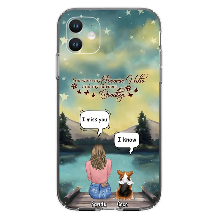 Custom Personalized Memorial Pet Phone Case - Memorial Gift Idea For Pet Lover - Up to 4 Pets - Gift Idea For Dog/Cat Lover - Your Wings Were Ready But Our Hearts Were Not - Case For iPhone And Samsung