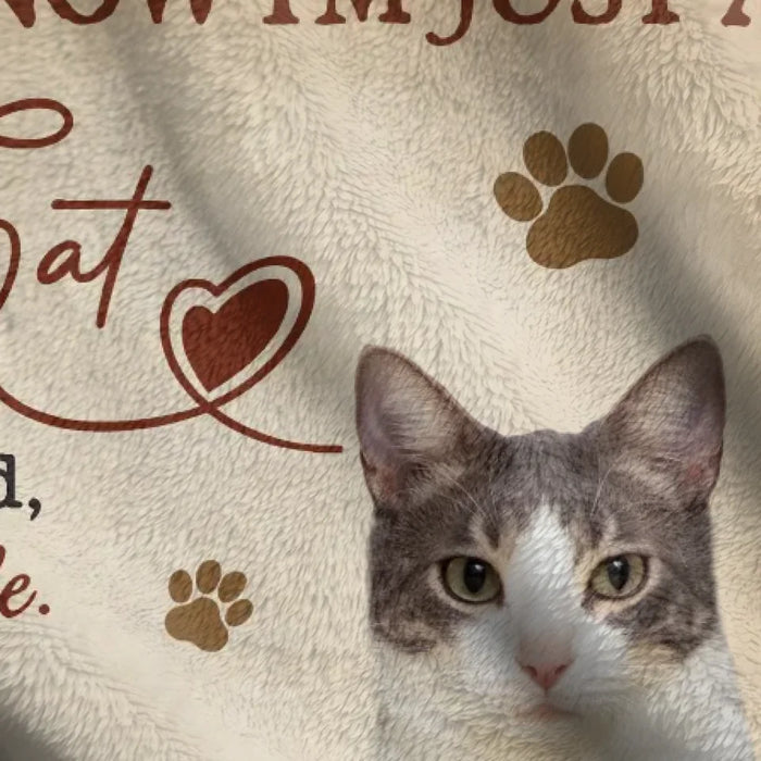 Custom Personalized Cat Quilt/ Fleece Throw Blanket - Upload Photo - Gift Idea For Cat Lover - I'lI Always Be By Your Side