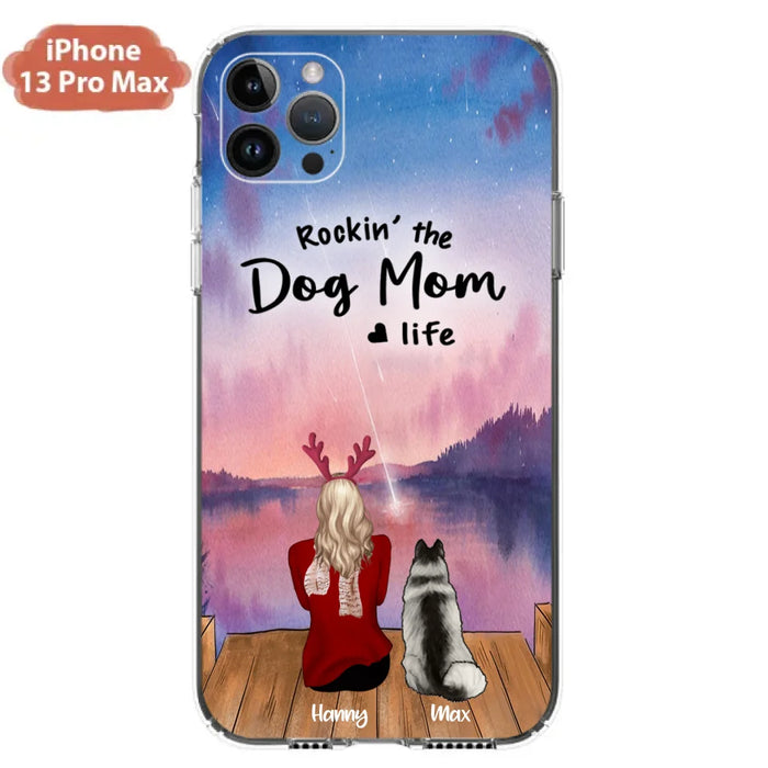 Custom Personalized Family Christmas Phone Case - Life Is Better With Dogs