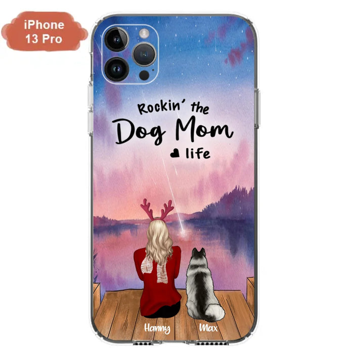 Custom Personalized Family Christmas Phone Case - Life Is Better With Dogs