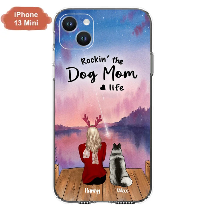 Custom Personalized Family Christmas Phone Case - Life Is Better With Dogs