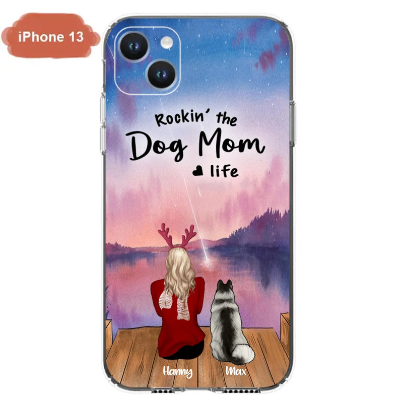 Custom Personalized Family Christmas Phone Case - Life Is Better With Dogs