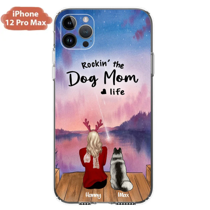 Custom Personalized Family Christmas Phone Case - Life Is Better With Dogs