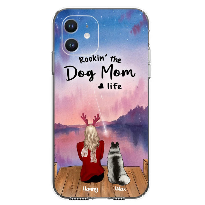 Custom Personalized Family Christmas Phone Case - Life Is Better With Dogs