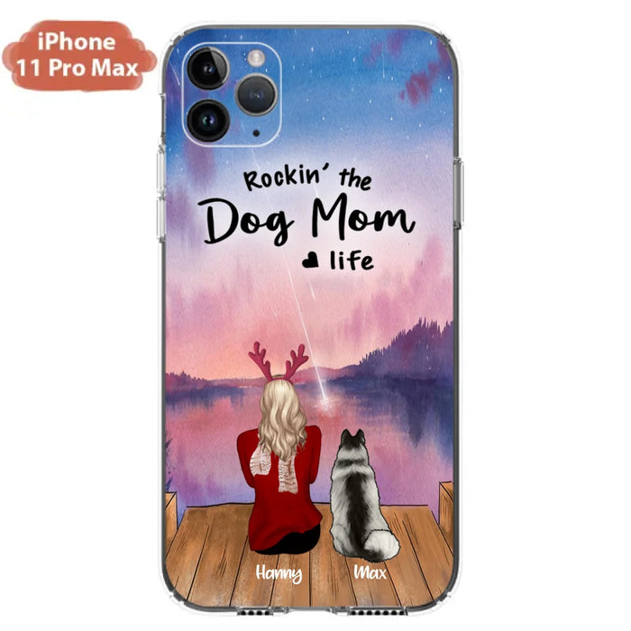 Custom Personalized Family Christmas Phone Case - Life Is Better With Dogs