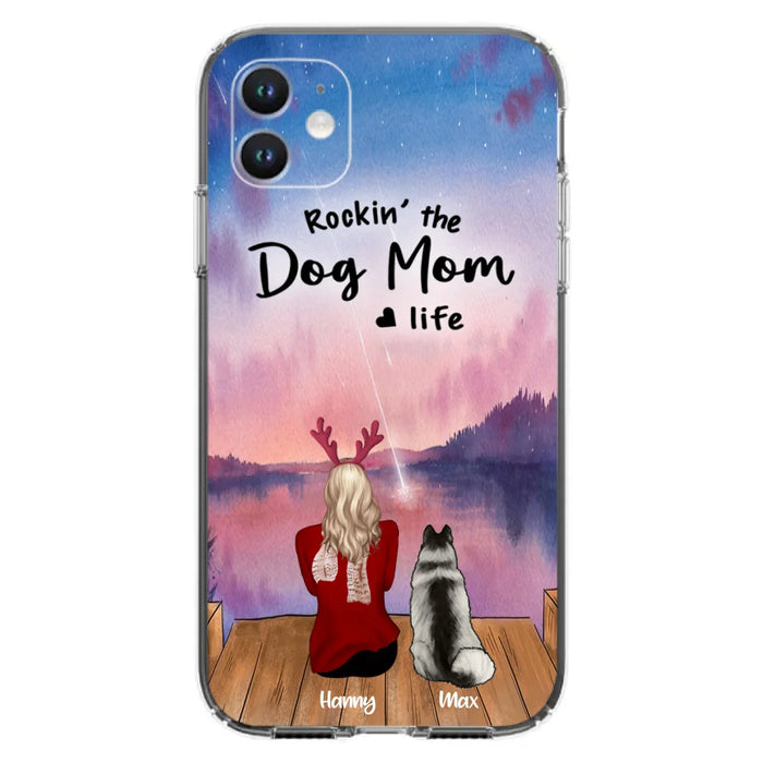 Custom Personalized Family Christmas Phone Case - Life Is Better With Dogs