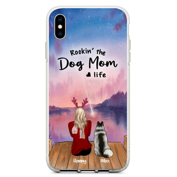 Custom Personalized Family Christmas Phone Case - Life Is Better With Dogs