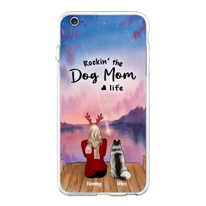 Custom Personalized Family Christmas Phone Case - Life Is Better With Dogs