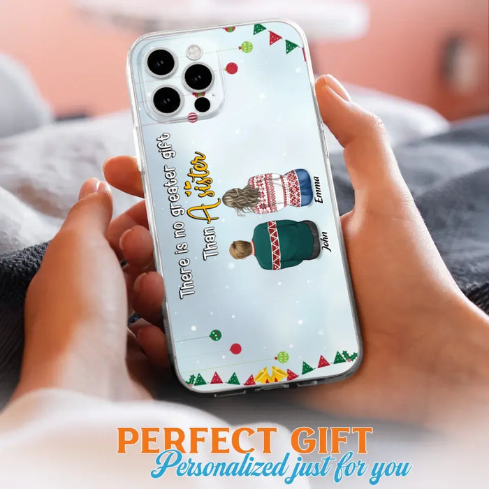 Custom Personalized Christmas Brothers & Sisters Phone Case - Christmas Gift Idea For Siblings - Upto 12 People - Life Is Better With Brothers & Sisters - Case For iPhone And Samsung