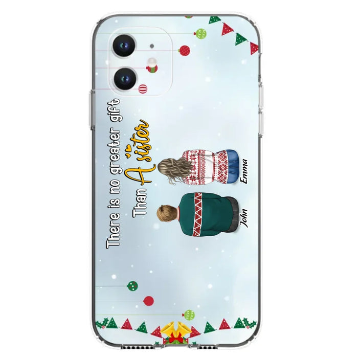 Custom Personalized Christmas Brothers & Sisters Phone Case - Christmas Gift Idea For Siblings - Upto 12 People - Life Is Better With Brothers & Sisters - Case For iPhone And Samsung