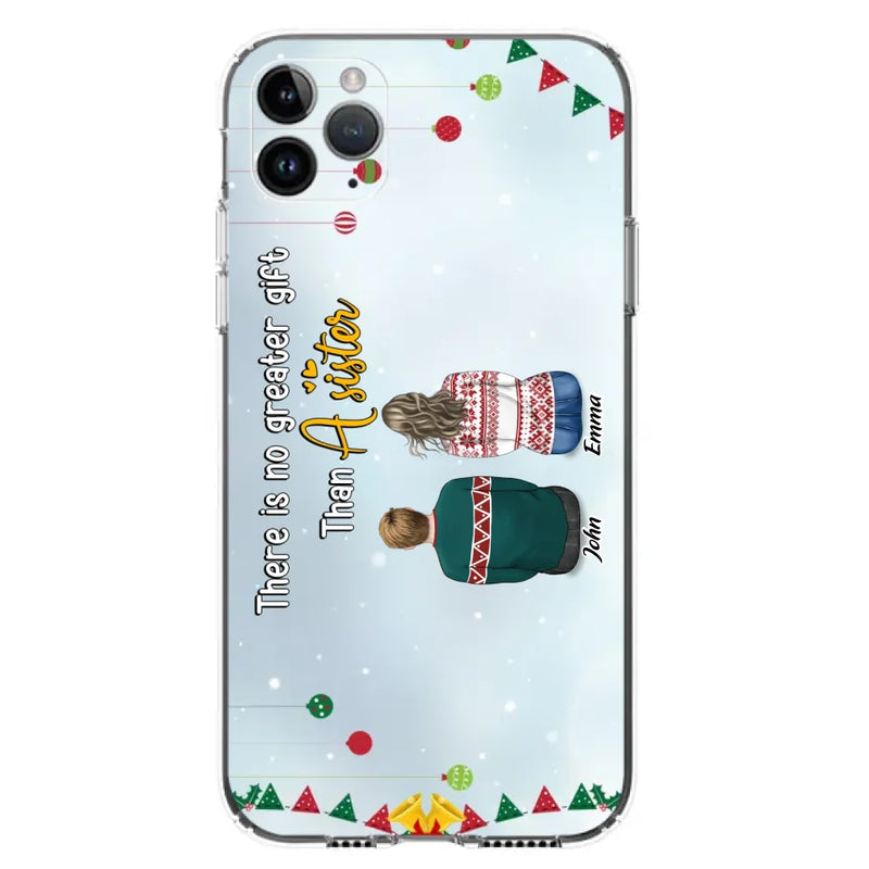 Personalized Christmas Brothers & Sisters Phone Case - Christmas Gift Idea For Siblings - Up to 12 People - Life Is Better With Brothers & Sisters - Case For iPhone And Samsung
