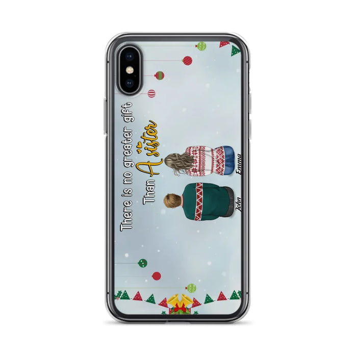 Custom Personalized Christmas Brothers & Sisters Phone Case - Christmas Gift Idea For Siblings - Upto 12 People - Life Is Better With Brothers & Sisters - Case For iPhone And Samsung