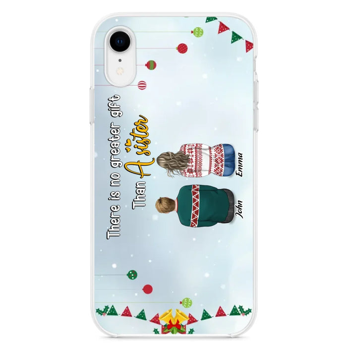 Custom Personalized Christmas Brothers & Sisters Phone Case - Christmas Gift Idea For Siblings - Upto 12 People - Life Is Better With Brothers & Sisters - Case For iPhone And Samsung