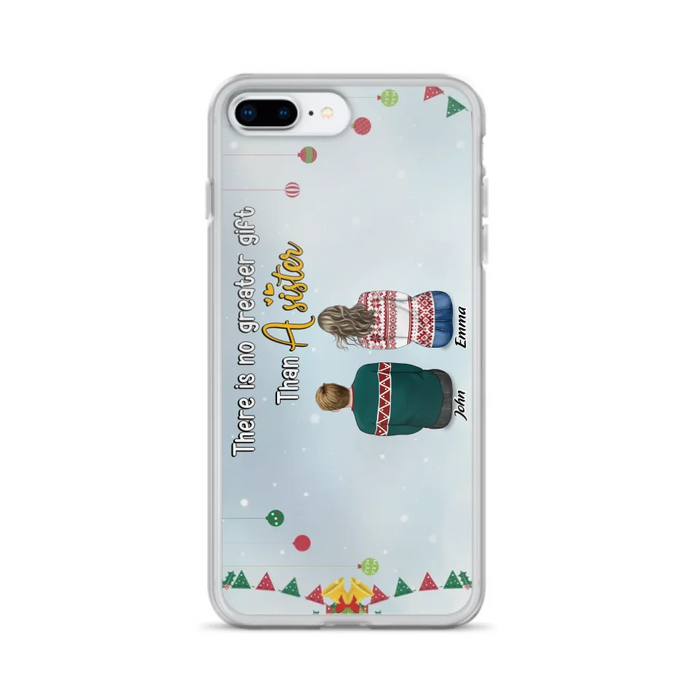 Custom Personalized Christmas Brothers & Sisters Phone Case - Christmas Gift Idea For Siblings - Upto 12 People - Life Is Better With Brothers & Sisters - Case For iPhone And Samsung