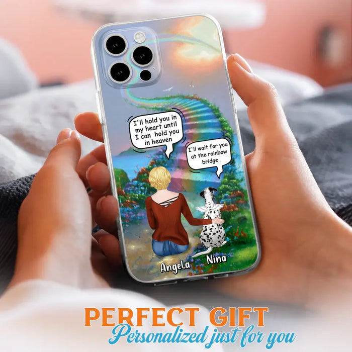 Custom Personalized Memorial Dog Phone Case - Upto 4 Dogs - Memorial Gift For Dog Lovers - Case For iPhone/Samsung