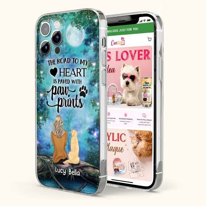 Custom Personalized Memorial Dog Phone Case - Upto 5 Dogs - Gift Idea For Dog Lover - Case For iPhone And Samsung