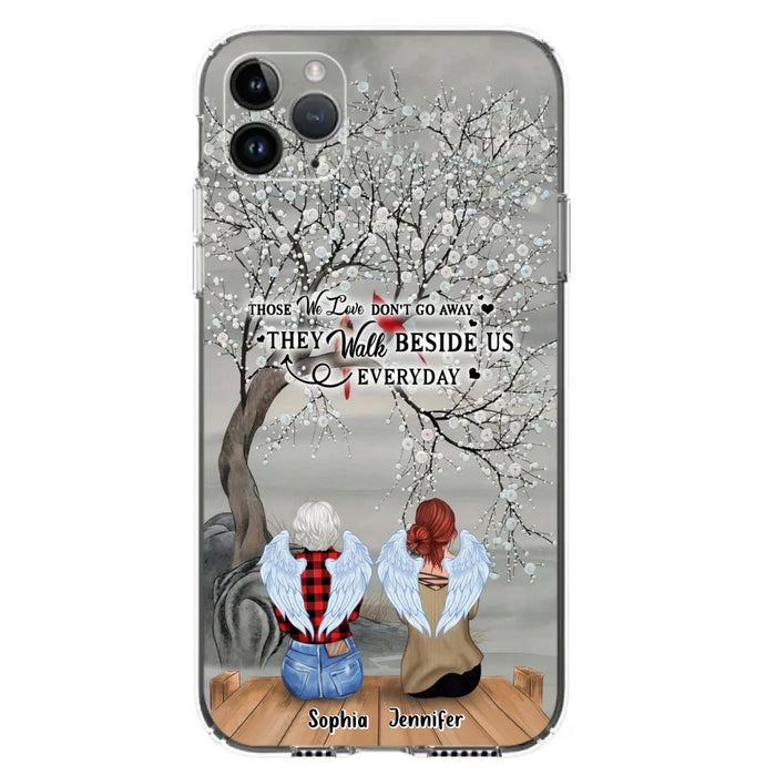 Custom Personalized Memorial Family Member Loss Phone Case - Up to 5 People - Memorial Gift Idea - Those We Love Don't Go Away - Case For iPhone And Samsung