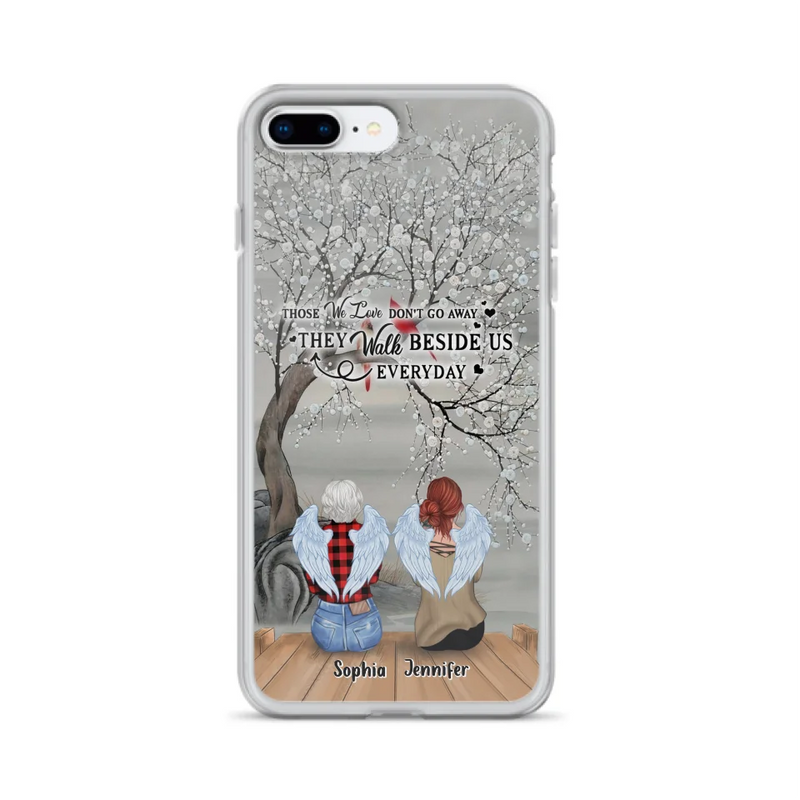 Custom Personalized Memorial Family Member Loss Phone Case - Up to 5 People - Memorial Gift Idea - Those We Love Don't Go Away - Case For iPhone And Samsung