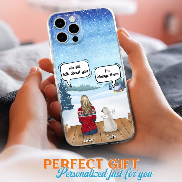 Custom Personalized Dog Horse Phone Case - Man/ Woman With Upto 5 Pets - Case For iPhone And Samsung