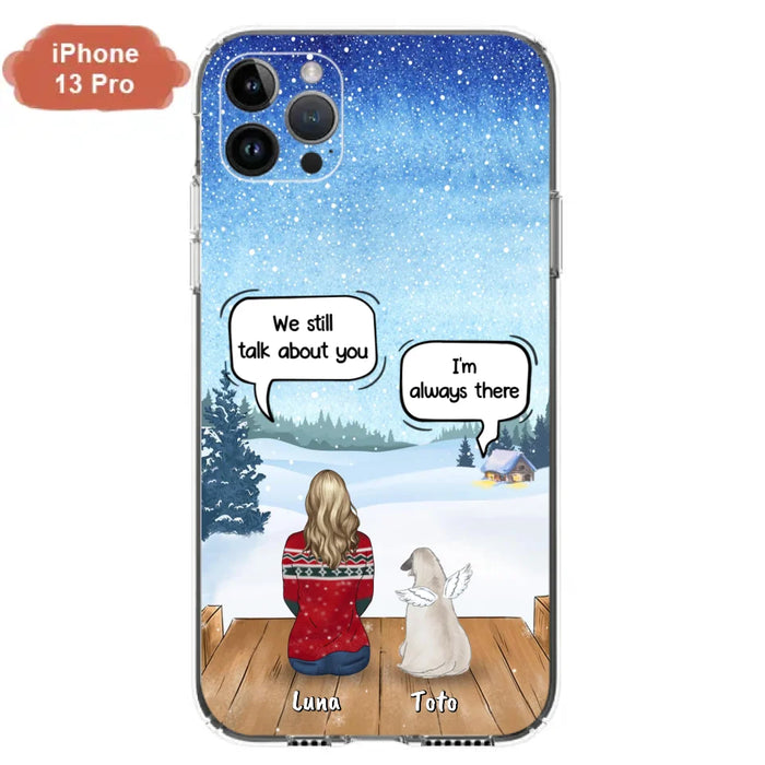 Custom Personalized Dog Horse Phone Case - Man/ Woman With Upto 5 Pets - Case For iPhone And Samsung