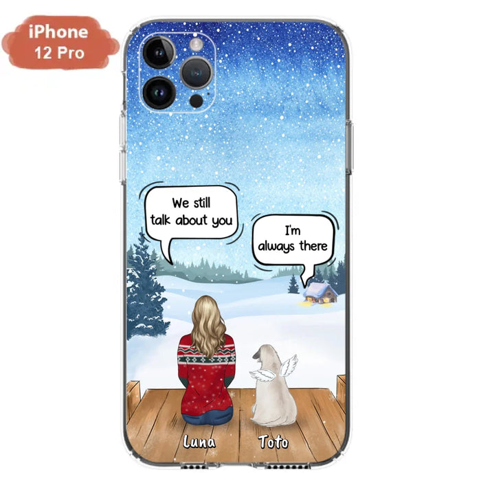 Custom Personalized Dog Horse Phone Case - Man/ Woman With Upto 5 Pets - Case For iPhone And Samsung