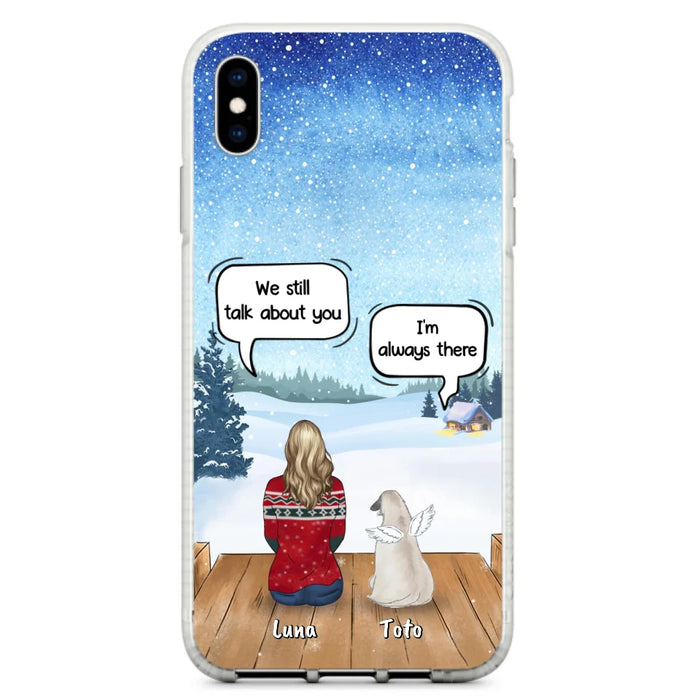 Custom Personalized Dog Horse Phone Case - Man/ Woman With Upto 5 Pets - Case For iPhone And Samsung